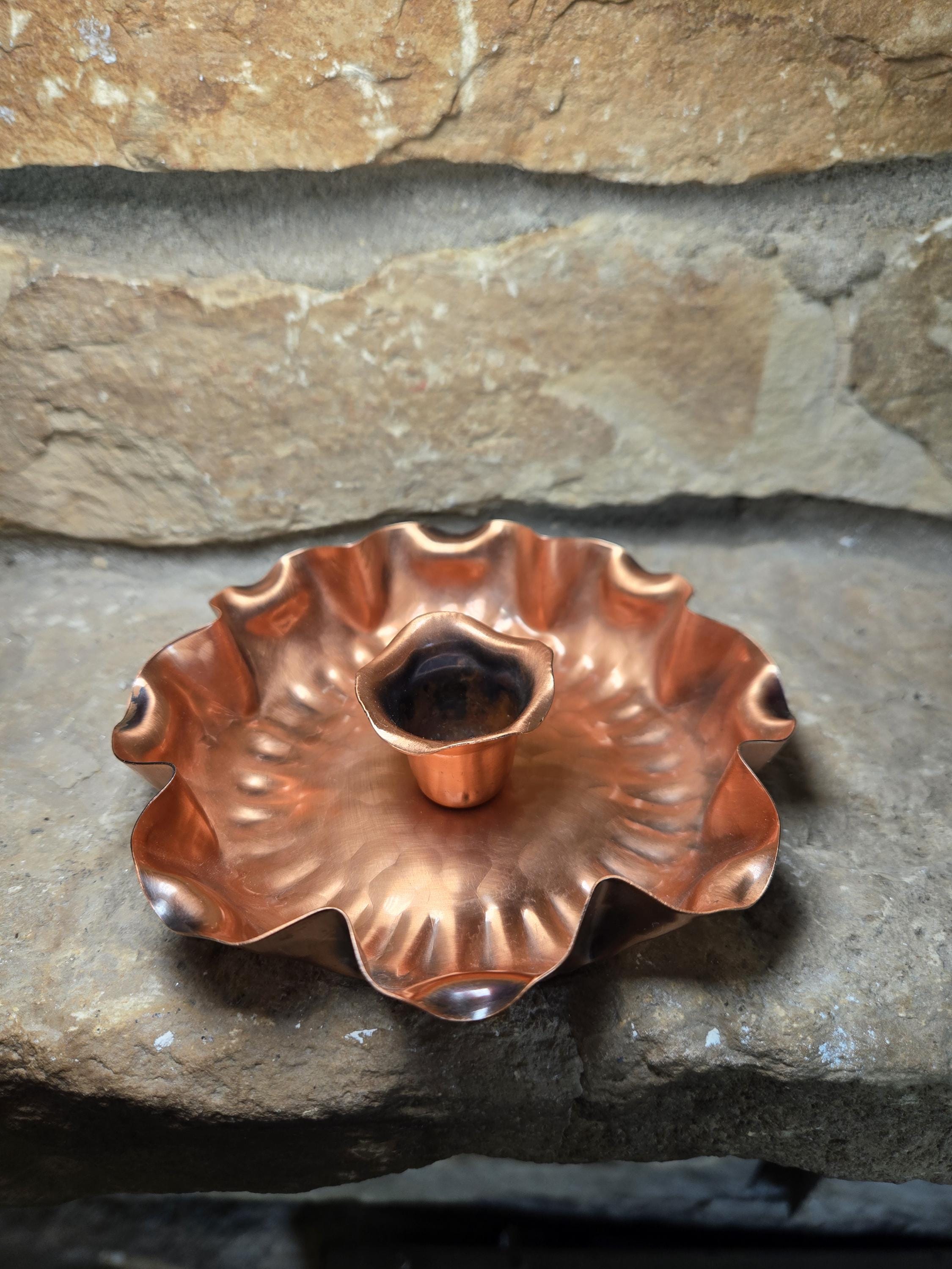 Gregorian Copper Candle Holder - Etsy