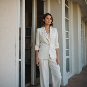 Made to Order Formal Business Attire | Evening Wear Power Dressing | Elegant Designer Bridal Wedding Suit | Personalized 2‑Piece Suit