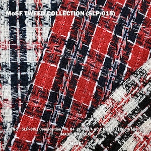 Modern Tartan Tweed Fabric by the 1/2 Yard (SLP-015)