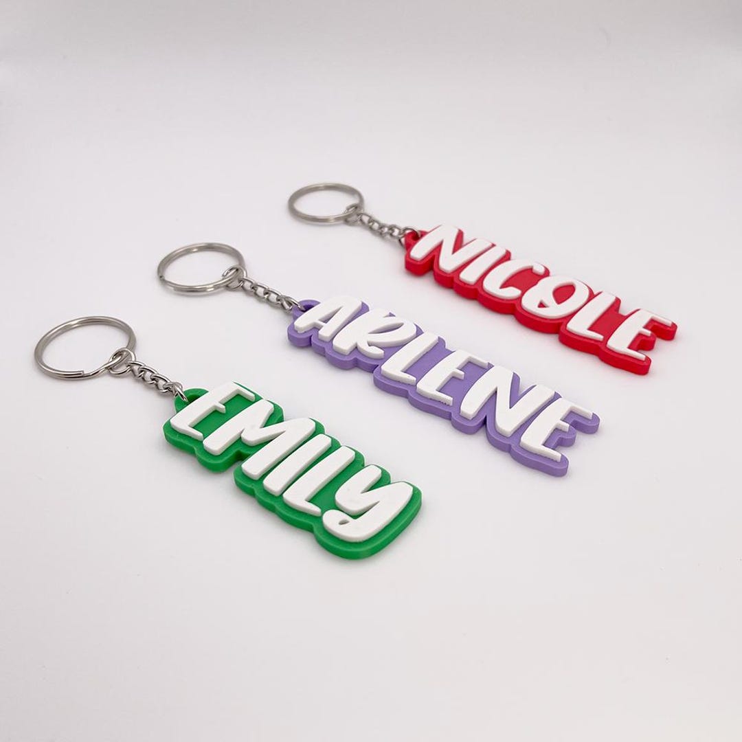 Unique 3D Printed Keychain With Personalized Name – Ideal Surprise for ...
