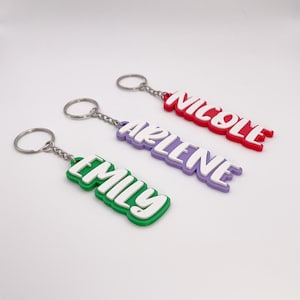 Unique 3D Printed Keychain with Personalized Name – Ideal Surprise for Any Occasion