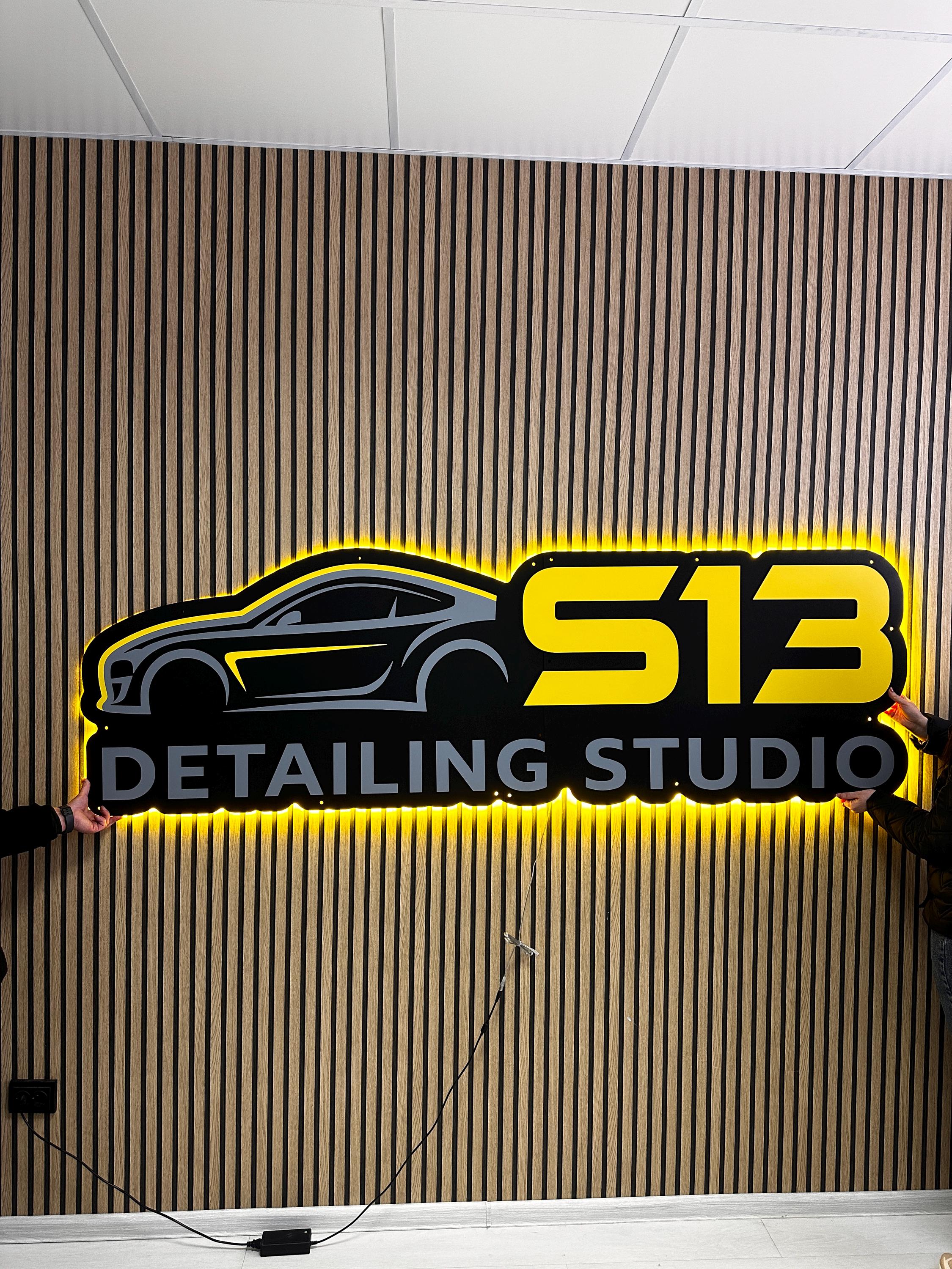 Detailing Sign Auto Detailing Sign, Custom Auto Shop Sign, Car Detailing Logo, LED ...