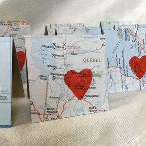 Cartes routières de la province de Québec - ensemble de 22, 3 " x 3 »