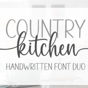 Country Kitchen Font-Cupcake Handmade Duo Font