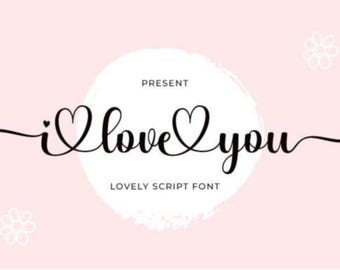 Madelyn Heart Schriftart, kursive Schriftart | SVG, DXF, OTF, ttf | Schriften procreate, Cricut-Schriften, kommerzielle Nutzung, Schriften mit Schweif, Schriften mit Herzen