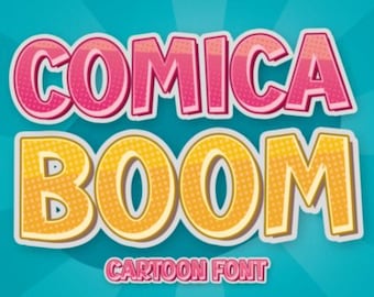 Il pacchetto di font Ultimate Fonts Cartoon per Cricut SVG Canva Font Movie Font Set Digital Fonts SVG Font Svg Eps TTF Font