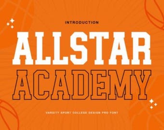 Sportschrift-Bundle, Schriftart für Cricut, sportliche Schriftarten, Trikotnummer-Schriftarten, Football-Schriftarten, Baseball-Schriftarten, Cricut-Schriftpaket, Procreate-Schriftarten