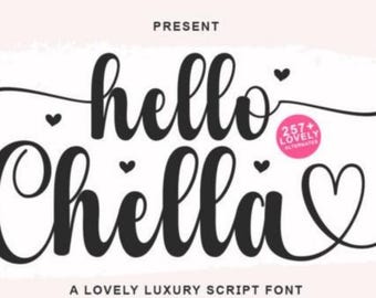 Herz Schreibschrift, Schreibschrift, Schrift mit Herzen ttf Schrift mit Schwänzen, Herz Schrift, Hochzeitsschrift, Schreibschrift, Schrift für Cricut, Schreibschrift