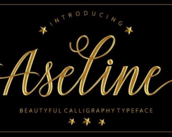Font - Handwritten Script Font, Cricut Fonts, Calligraphy, Modern Font, Fonts for Cricut, Cursive Font, Procreate Font, Monoline