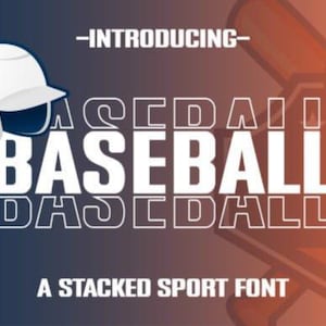 Sports Font ,Font for Cricut, Sporty Fonts, Jersey Number Fonts, Football Fonts, Baseball Fonts, Cricut Font Bundle, Procreate Fonts