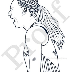 Paige Bueckers WNBA Coloring Page