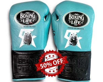 Guantoni da boxe No Boxing No Life, Guantoni da boxe in pelle, Guantoni da boxe personalizzati, Guanti personalizzati, Regalo di anniversario, Regalo di compleanno, Palestra di boxe