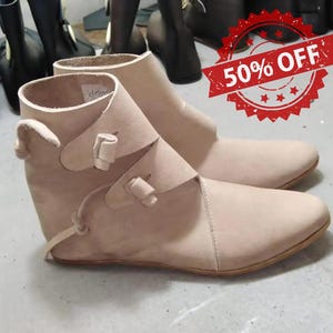 Handmade Medieval Shoes, Antique Shoes, Gladiator Shoes, Viking Cosplay Shoes, Roman Boots , Heavy Sole Men Leather Shoes,Women viking shoes