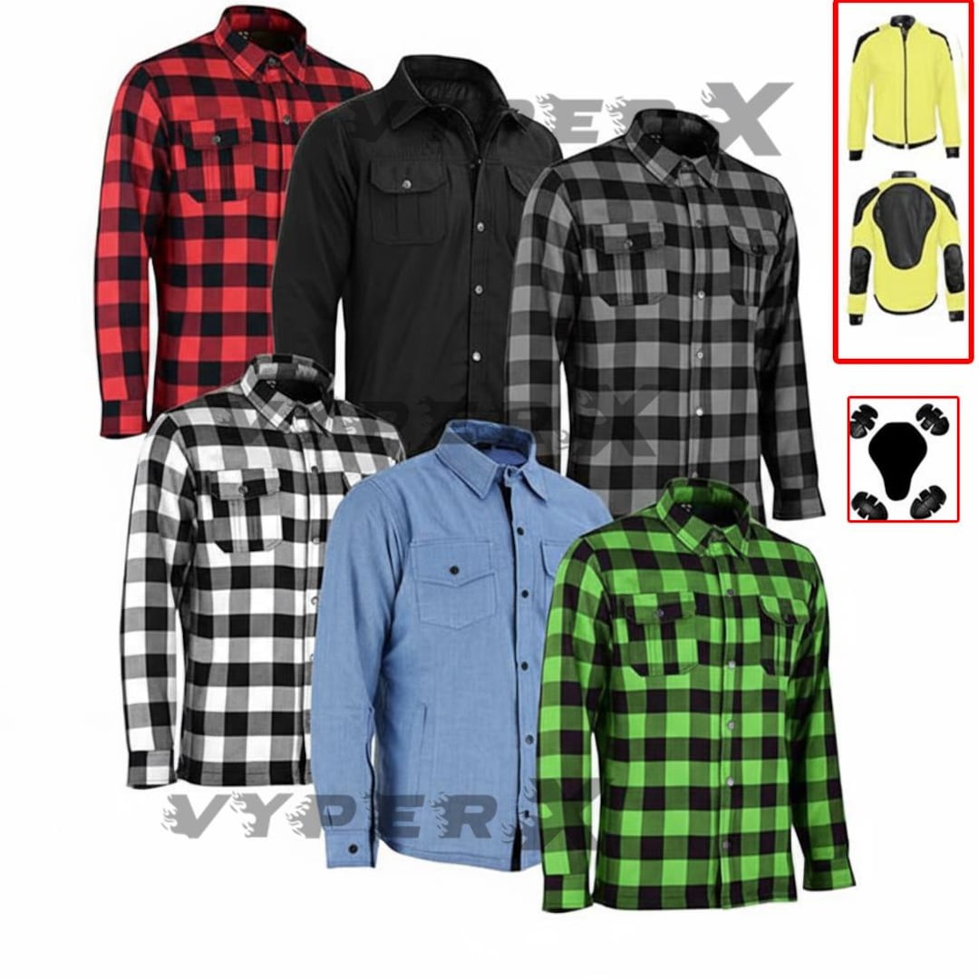Men’s Aramid Fiber Motorcycle Riding Shirt | CE Approved Armor - Etsy