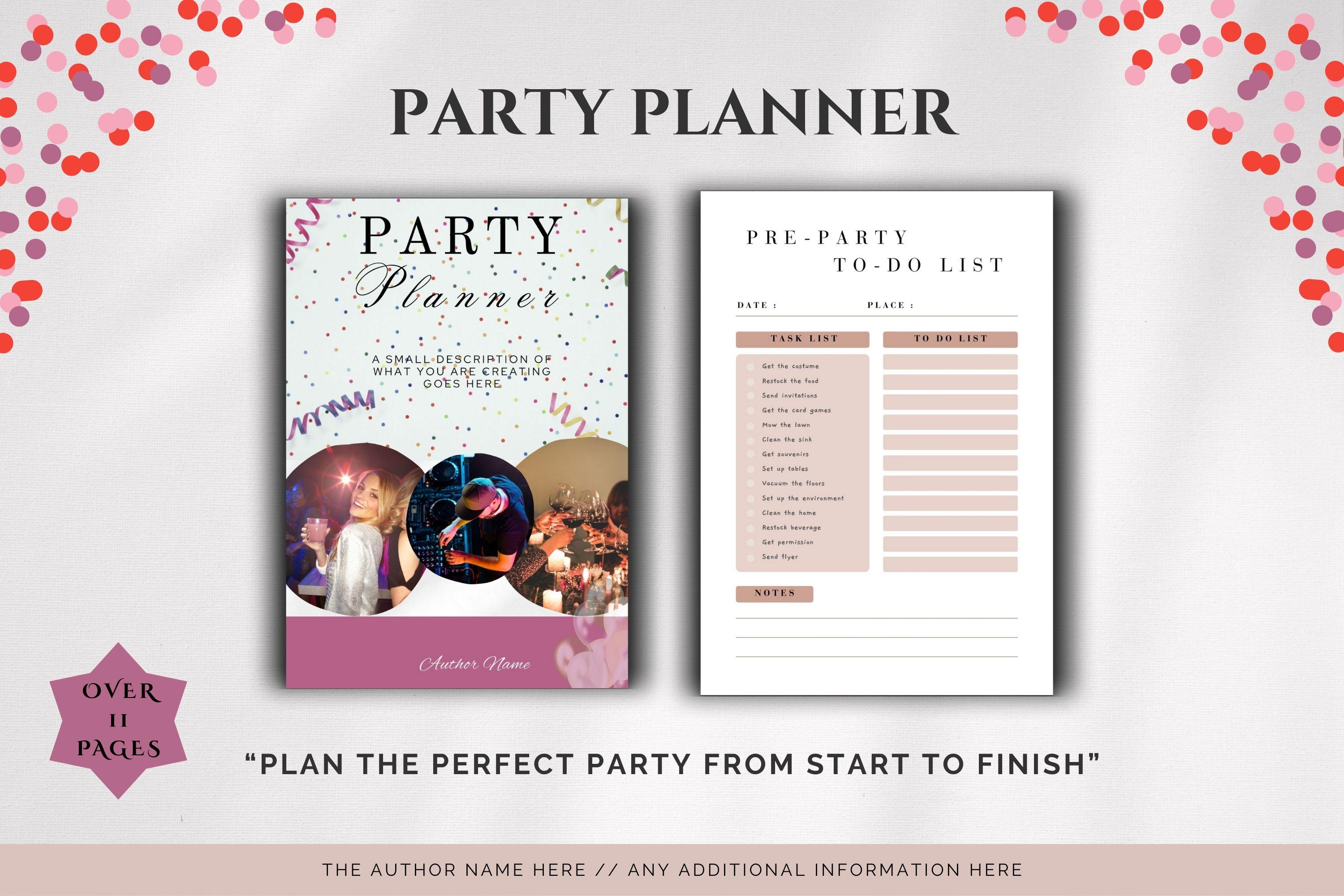 Party Planner Printable | Event Planning Template | Birthday Party ...