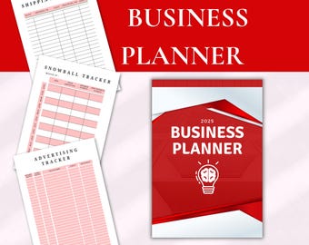 Szablon Planera Biznesowego | Planer Przedsiębiorcy | Organizator Małej Firmy | Wyznaczanie Celów i Śledzenie Finansów | Pobieranie Cyfrowe