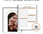 Faith-Based Journal Printable | Bible Study Journal | Christian Planner | Prayer Journal | Scripture Reflection Guide | Instant Download