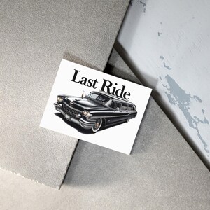 Autocollants vintage pour voitures, parfaits pour les amateurs de voitures, design pour la dernière fois, cadeau unique pour lui, décoration amusante pour ordinateur portable