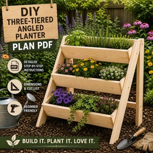Pdf plattegronden plantenbak (houtbewerkingsplan, digitale download)