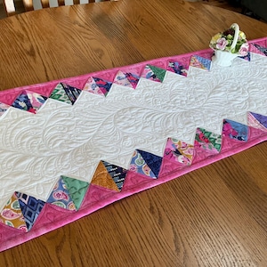 Garden Path 14x42 quilted table runner