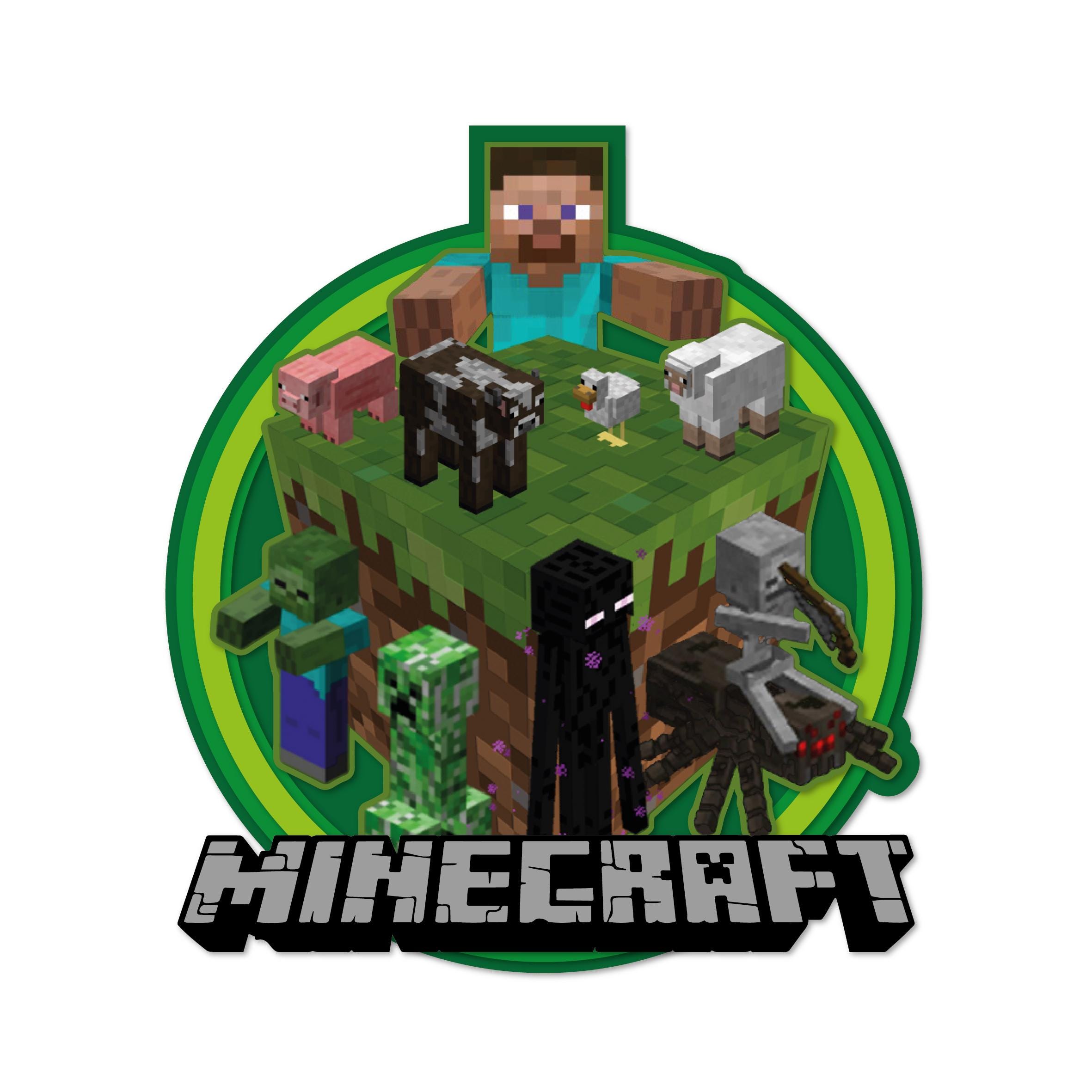 Minecraft 3D Cake Topper Template