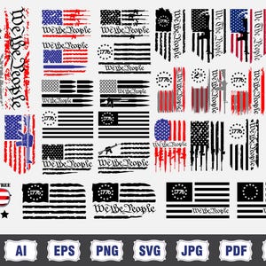 We the people svg png Bundle, 2nd amendment svg, we the people american flag svg, flag svg, fourth of july svg, distressed usa flag svg png