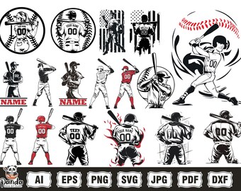 Baseball Player Svg png Bundle, Personalized Name Svg Png, Baseball Kids Svg, Baseball Mom dad Svg png, Baseball Team Svg, Baseball flag png
