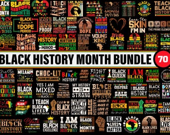Black History Month SVG Bundle, Juneteenth svg Png, African American Svg png, Black Pride png, Black Lives Matter, We Are Black History svg
