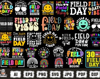 Field Day Vibes svg, I'm just here for field day 2025 svg, field day png, boy and girl field day svg, school field day svg, Field Day Squad