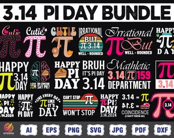 Pi Day SVG png Huge Bundle, Happy Pi Day svg, 3.14 svg, Math Is A Piece Of Pie svg, Butterfly Girls Pi svg, Apple Pie 3.14 svg, Pizza Pi