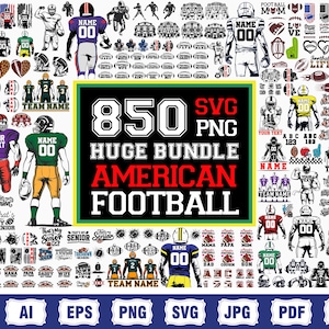 Football Player Svg png Huge Bundle, football png svg, Two Players Svg, custom football, American Football, Half Football, Half Player svg