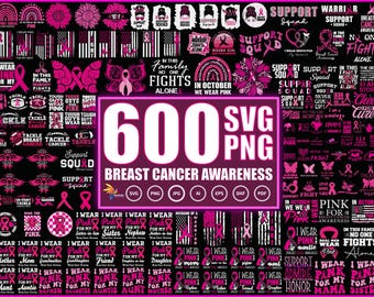600+ Breast Cancer Png Bundle, Breast Cancer Png, Pink Ribbon Png, Fight Breast Cancer Warrior, Pink Out, October Wear Pink,Cancer Awareness