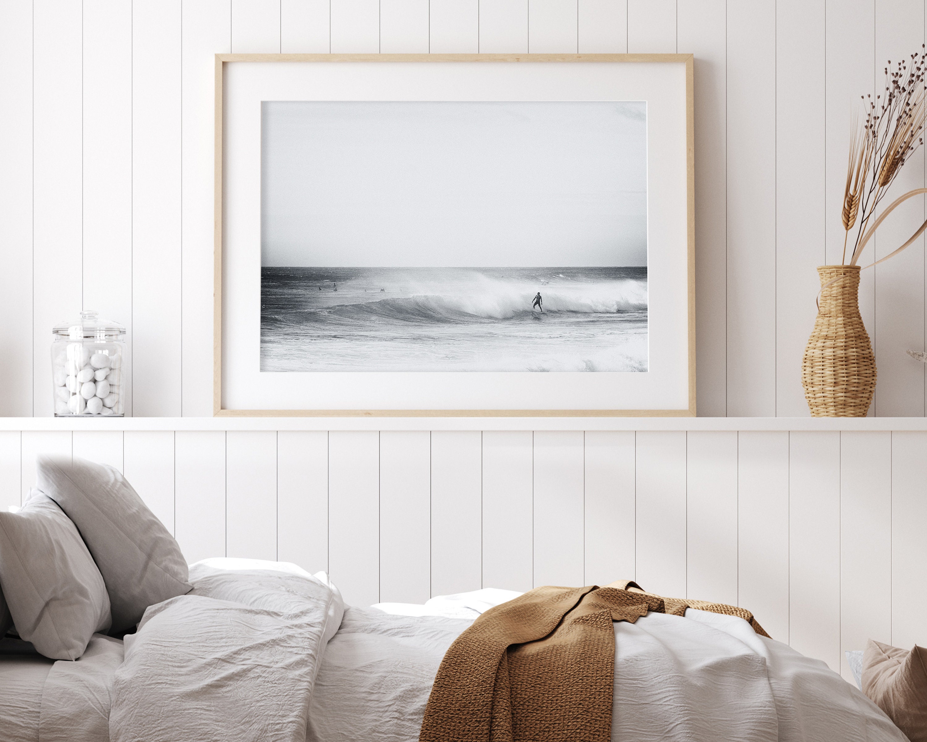 Black and White Surf Photography Surf Print Coastal Decor - Etsy
