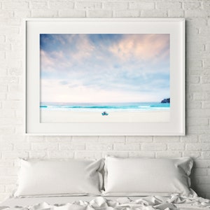 Sunrise Photography, Surf Wall Art, Ocean Prints, Beach Photography, Surf Photography, Ocean Art, Seascape, Surf Lifesaving, Pink and Blue image 7