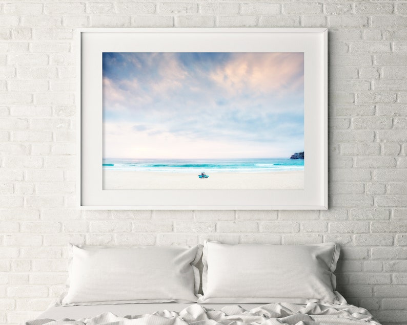Sunrise Photography, Surf Wall Art, Ocean Prints, Beach Photography, Surf Photography, Ocean Art, Seascape, Surf Lifesaving, Pink and Blue image 7