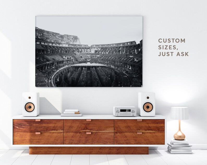 Retro Italy Wall Art, Black and White Italian Architecture Print, Italy Photography Print