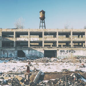 Street Photography, Detroit City, Detroit Photography, Downtown Detroit, Vacant Building, Pure Michigan Print, Auto Industry, Street Print