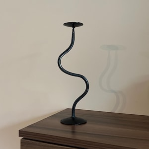 Zmija - Hand-forged Iron Candle Holder, Decor, Hand-made Quality, Blacksmith-made