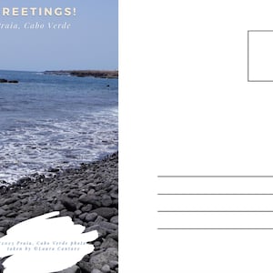 Greetings from Cabo Verde Postkarte - Digital