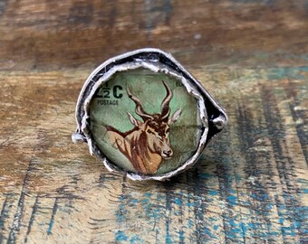 Antelope Postage Ring