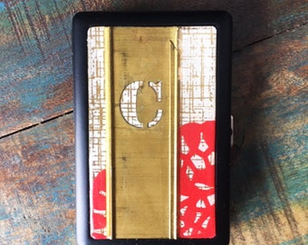 Vintage "C" Metal Wallet