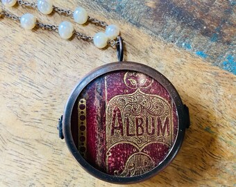 Vintage Photo Album Necklace