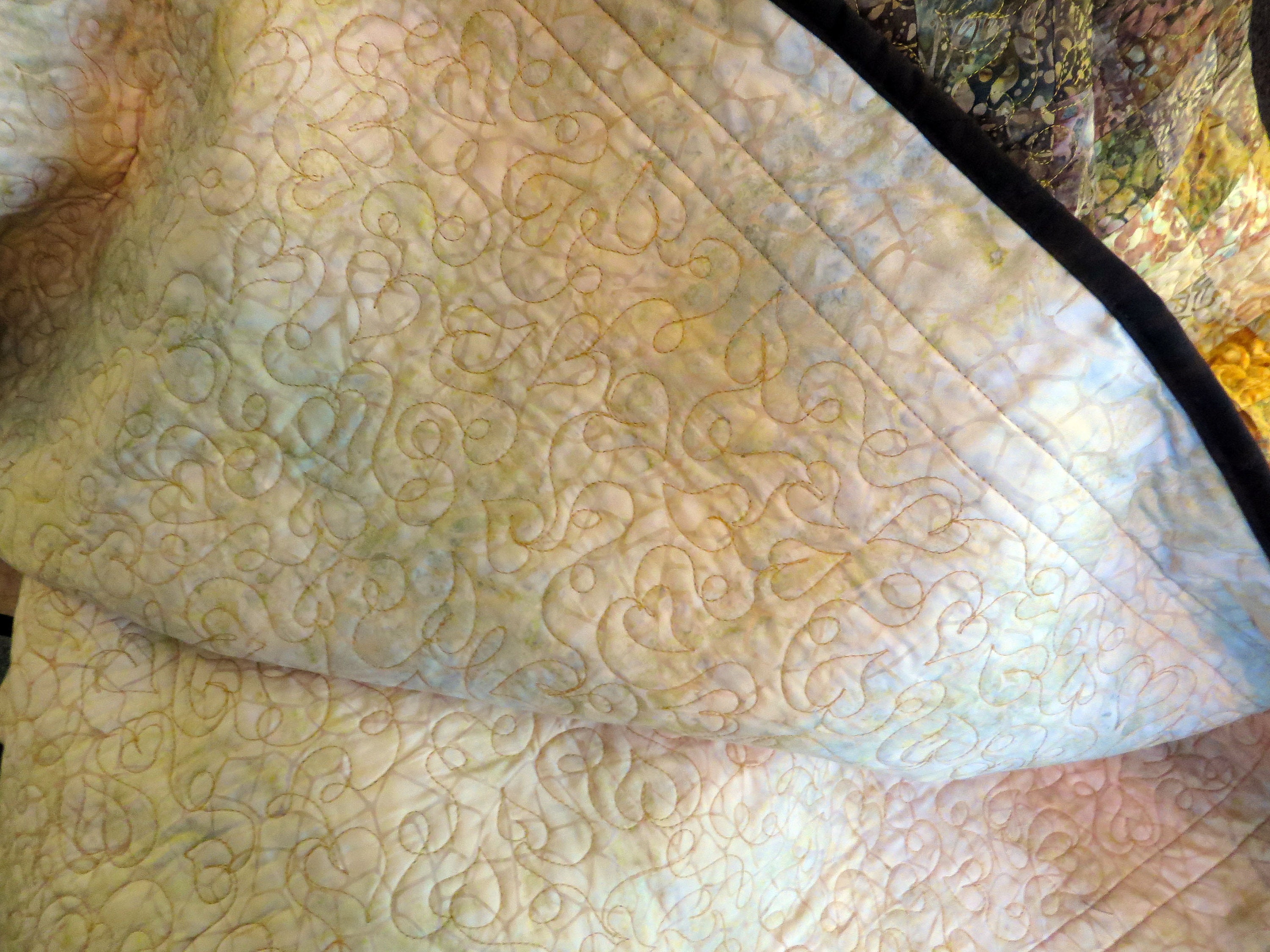 Quilted Batik Couch Throw Bed Topper Tablecloth - Etsy