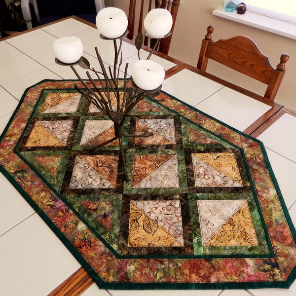 Unique handcrafted batik table runner/center piece