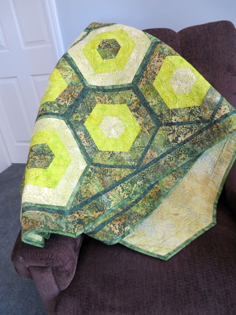 Quilted Batik Couch Throw Tablecloth Bed Topper - Etsy