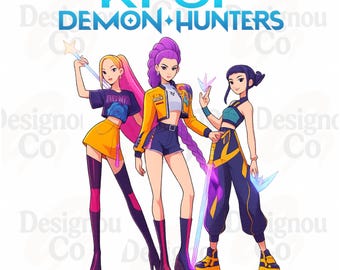 Huntrix Heroic Poses Group PNG, Mira, Rumi, Zoey, Kpop Demon Hunters PNG, Jinu Manga PNG, Korean Pop Lover Png, Kpop Huntrix Png, Trendy
