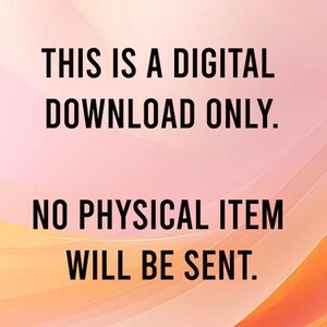 Peut inclure: Texte sur un fond d&eacute;grad&eacute; indiquant : "THIS IS A DIGITAL DOWNLOAD ONLY. NO PHYSICAL ITEM WILL BE SENT."