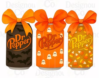 Halloween Dr Pepper PNG, Coke Coquette Bundle PNG, Halloween Soda Bow Design, Spooky Coquette PNG, Cute Halloween, Retro Ghost Drink Png