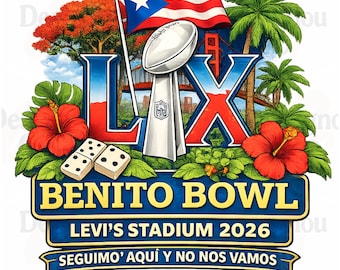 Tigela de Coelho PNG, The Benito Bowl Show, Show do Intervalo do Futebol Americano PNG, Presente para Fã de Futebol Americano, Design para Show do Intervalo, Download Digital de Música Latina