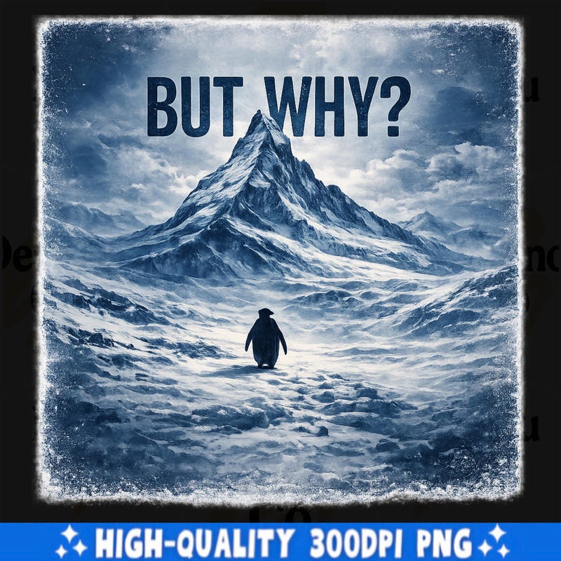 Penguin Why T Shirt - Etsy